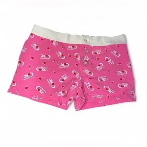 Pink cherry Coca-Cola boxer style shorts in size medium. New